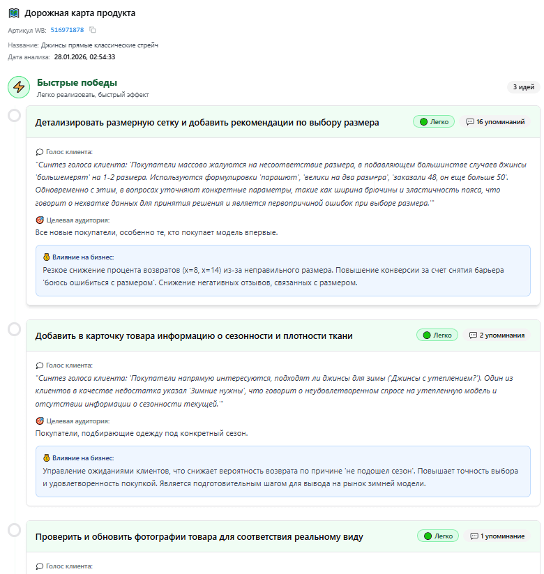 Дорожная карта продукта